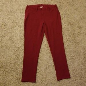 Red, Faded Glory, skinny jegging, size 1X/16W